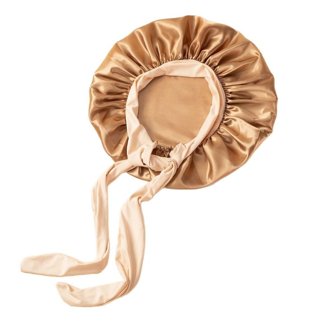 Hair Care China - Satin Material Sleeping Bonnet Solid Color
