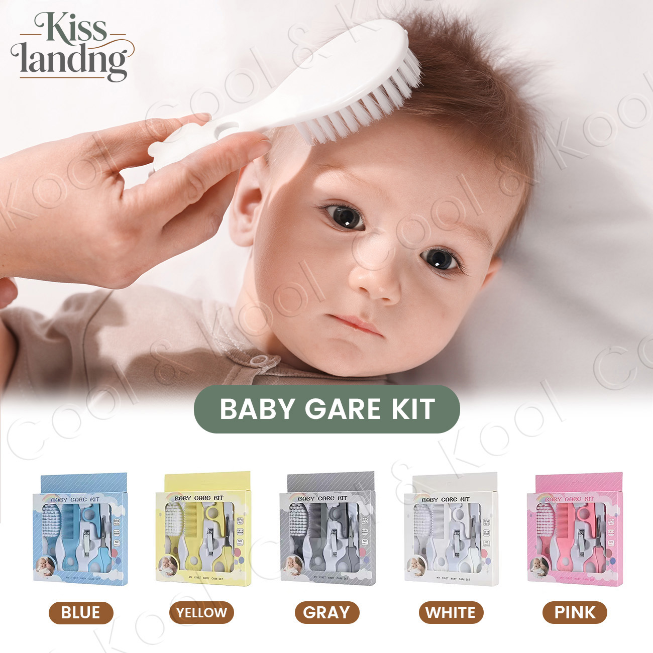 Hair Care Baby - Baby Hygiene & Grooming Kit, 6pc