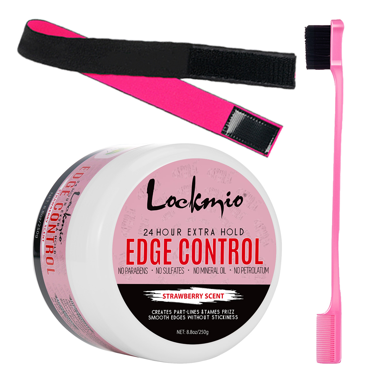 Edge Control Gel - LOCKMIO 250g Edge Control Wax,Hair Pomade