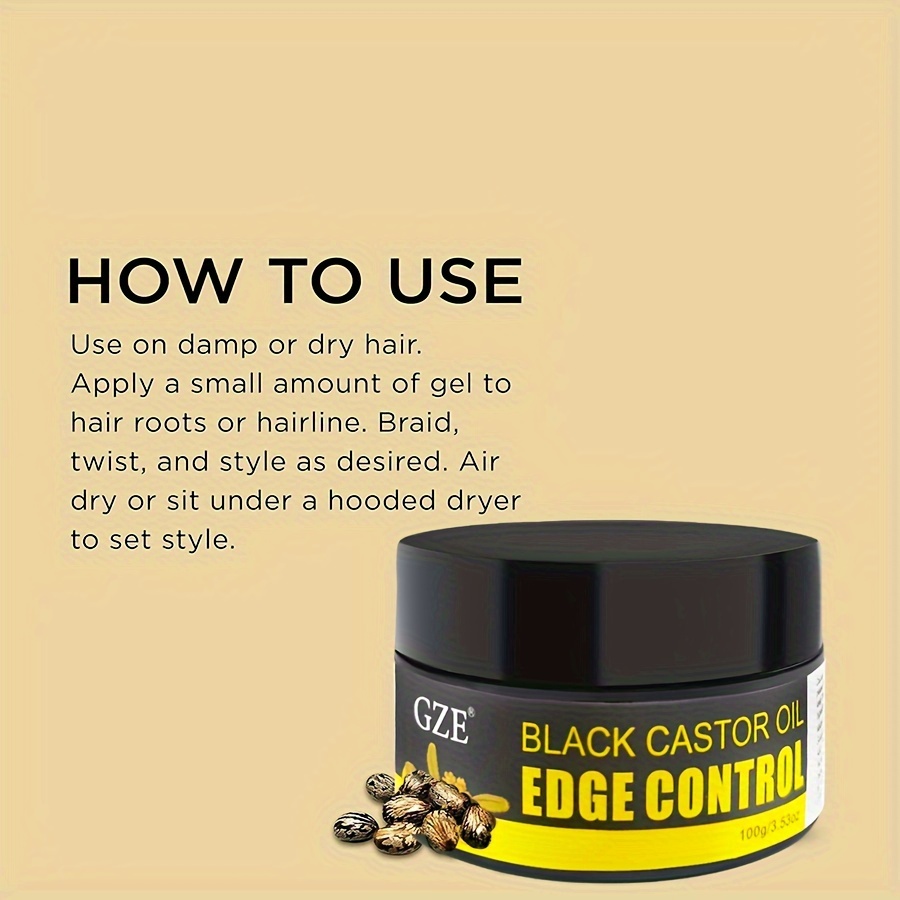 GZE African Black Castor Extra - Edge Control Gel review and price