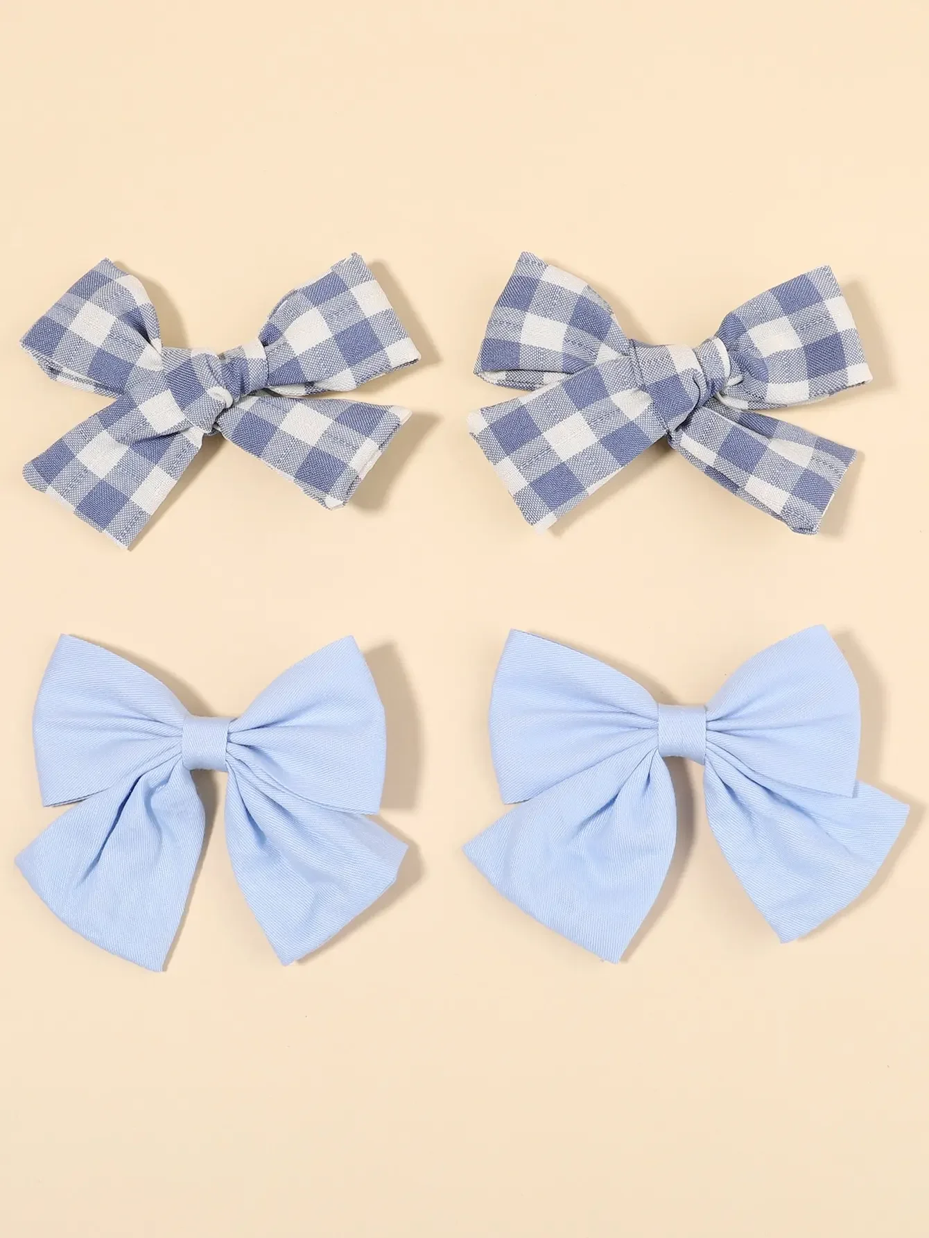 4Pcs/Set Cute Plaid Bow Hair C - Hair Care Baby review and price