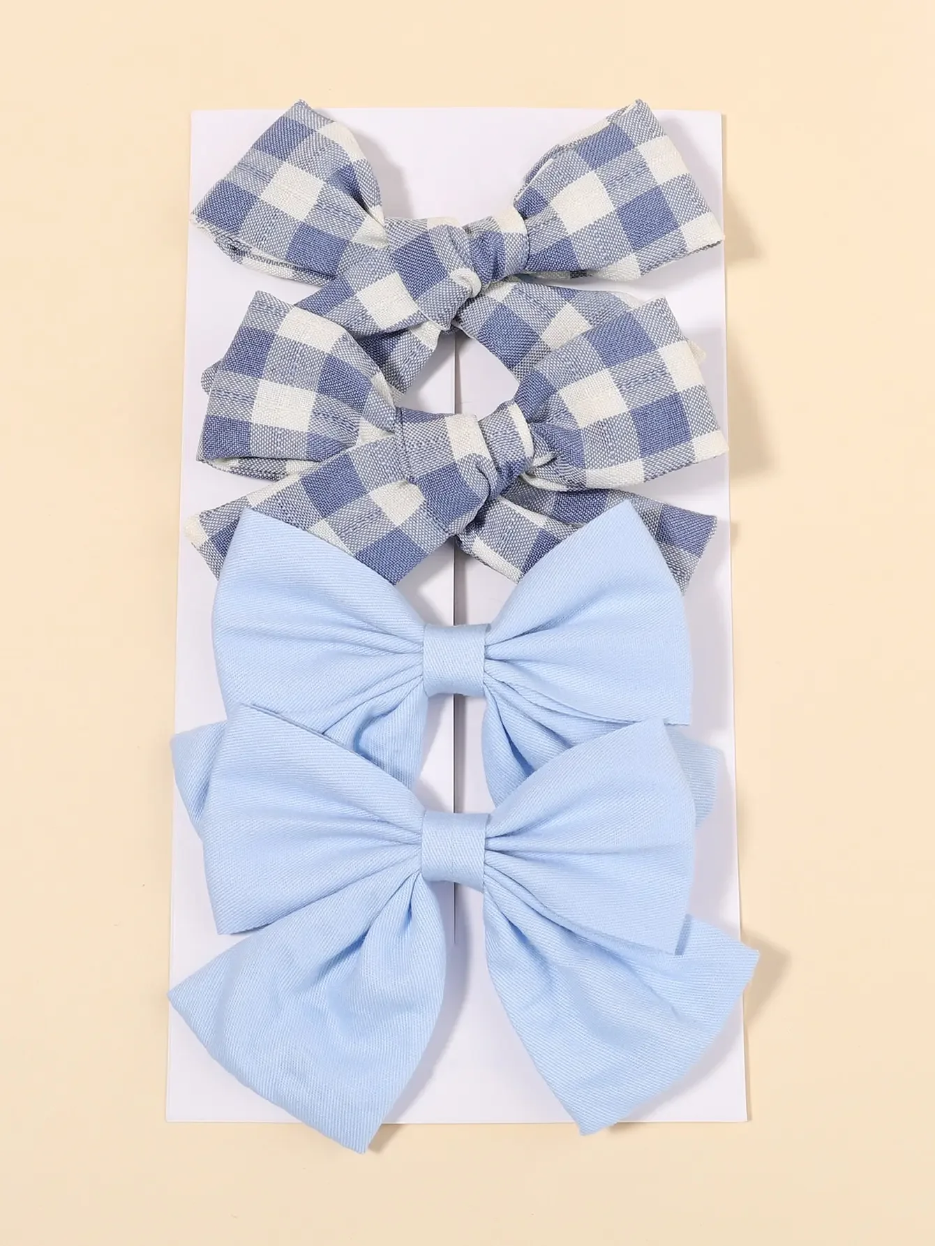 4Pcs/Set Cute Plaid Bow Hair C - Hair Care Baby review and price