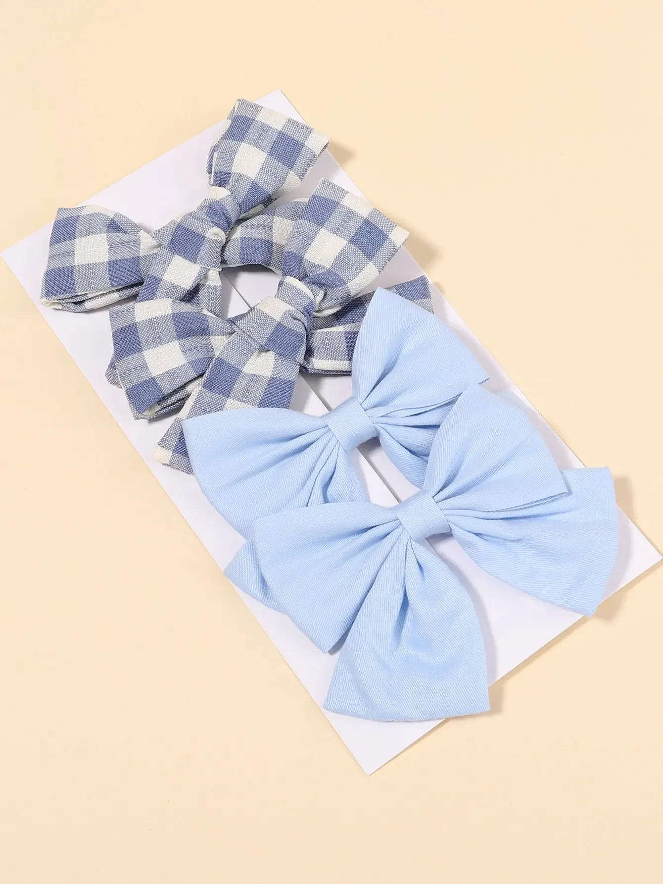 4Pcs/Set Cute Plaid Bow Hair C - Hair Care Baby review and price