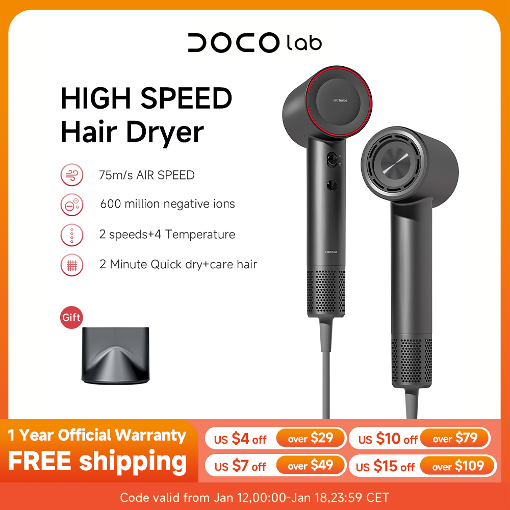 DOCO Hair Dryer High Speed 600 - Hair Care Lab review and price