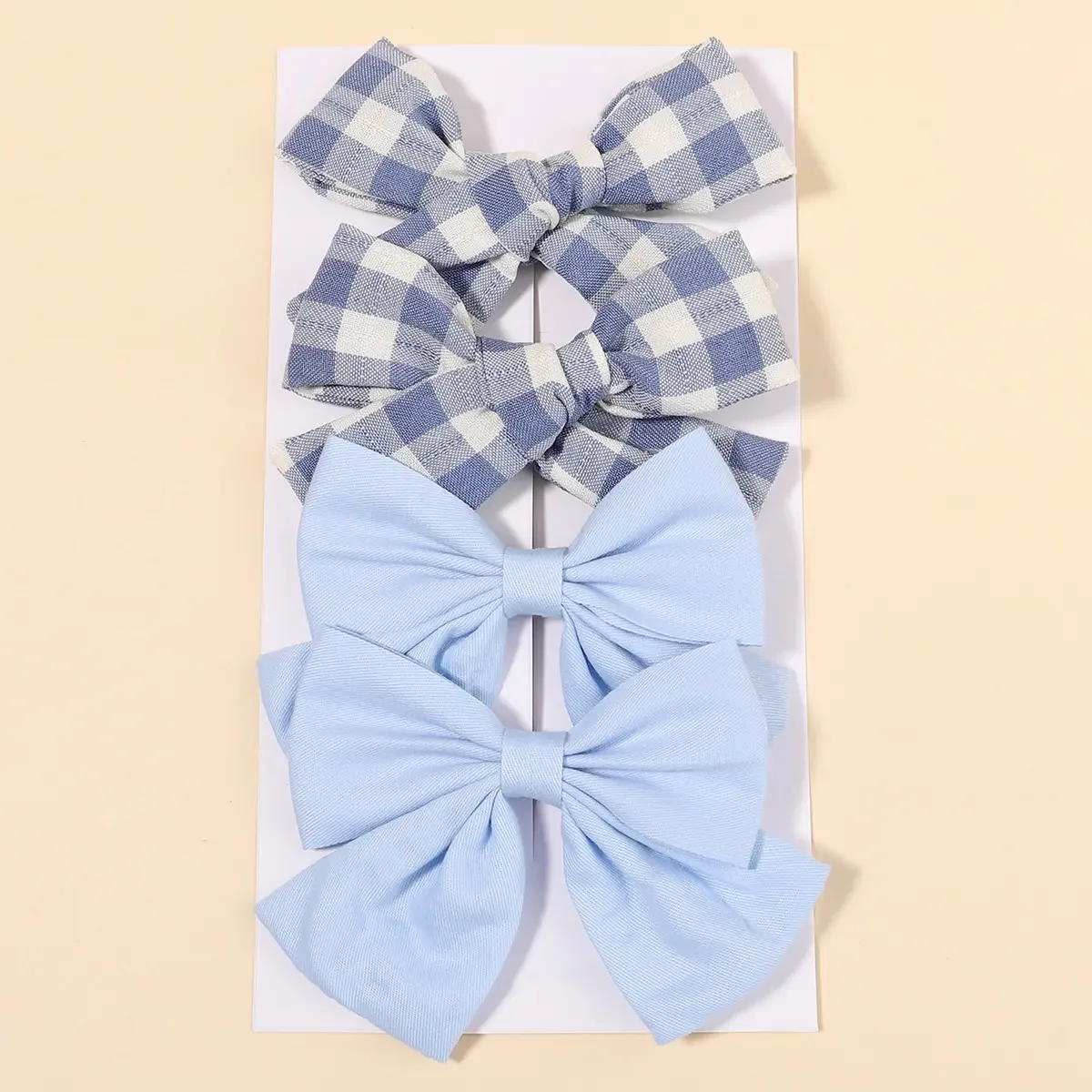 4Pcs/Set Cute Plaid Bow Hair C - Hair Care Baby review and price