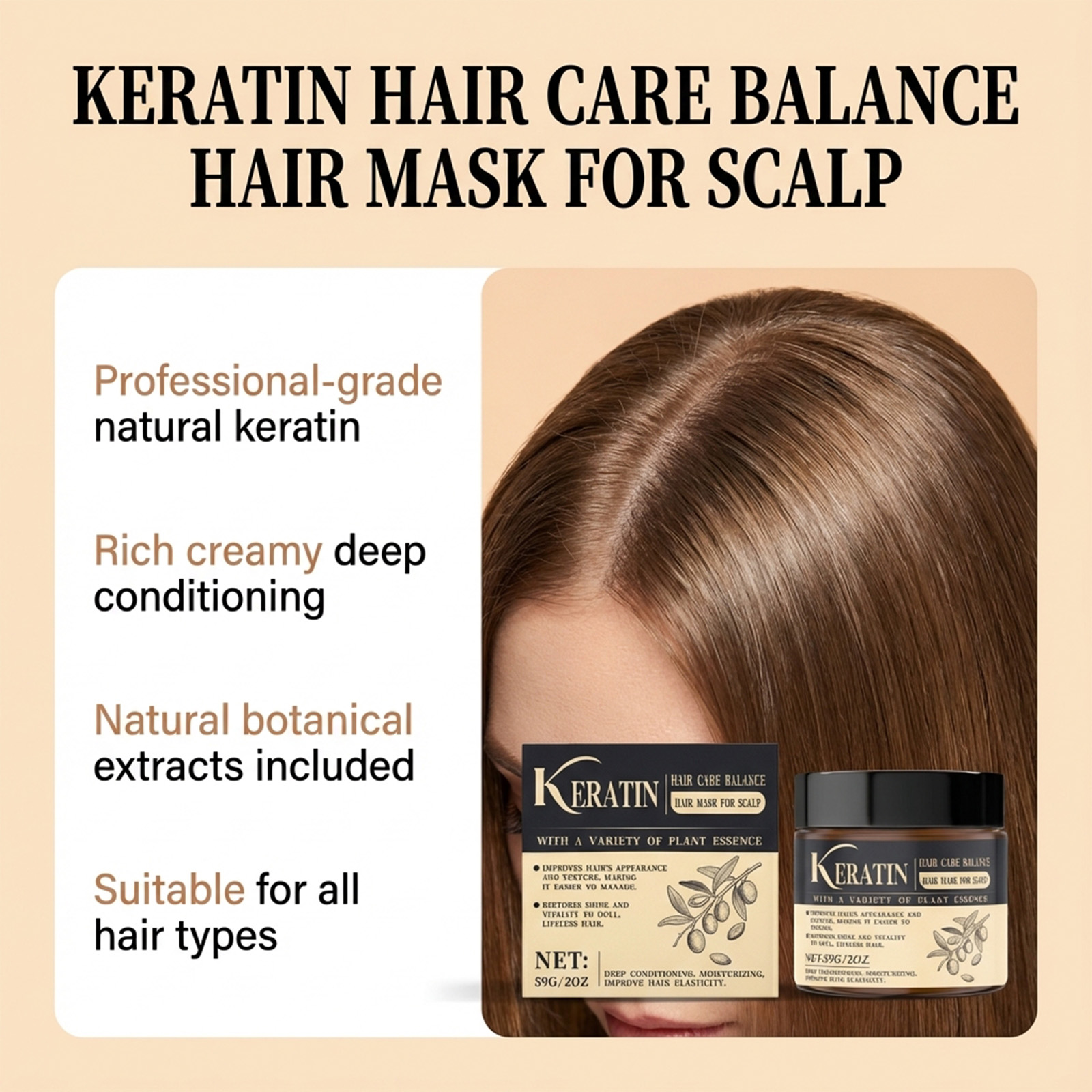 Magic Keratin Hair Mask For Da - Hair Care Keratin Treatment review and price