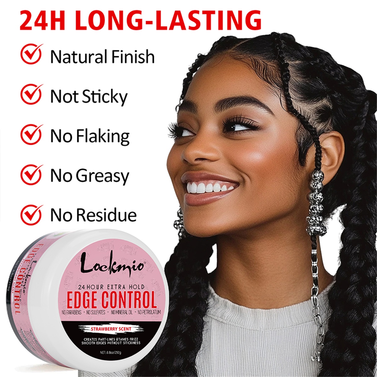 LOCKMIO 250g Edge Control Wax, - Edge Control Gel review and price